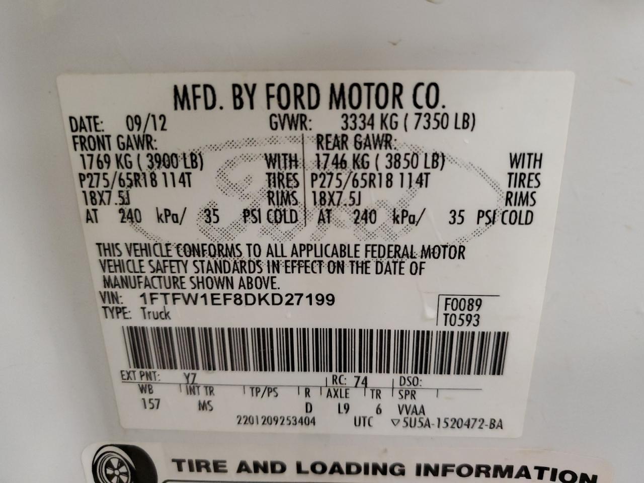 2013 FORD F-150