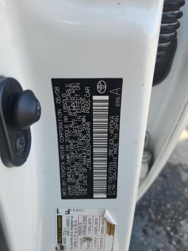 2009 TOYOTA COROLLA