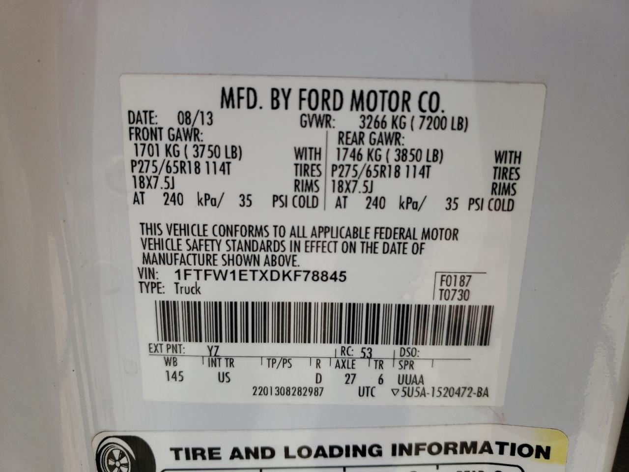 2013 FORD F-150