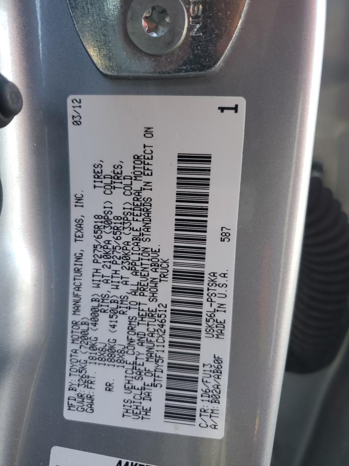 2012 TOYOTA TUNDRA