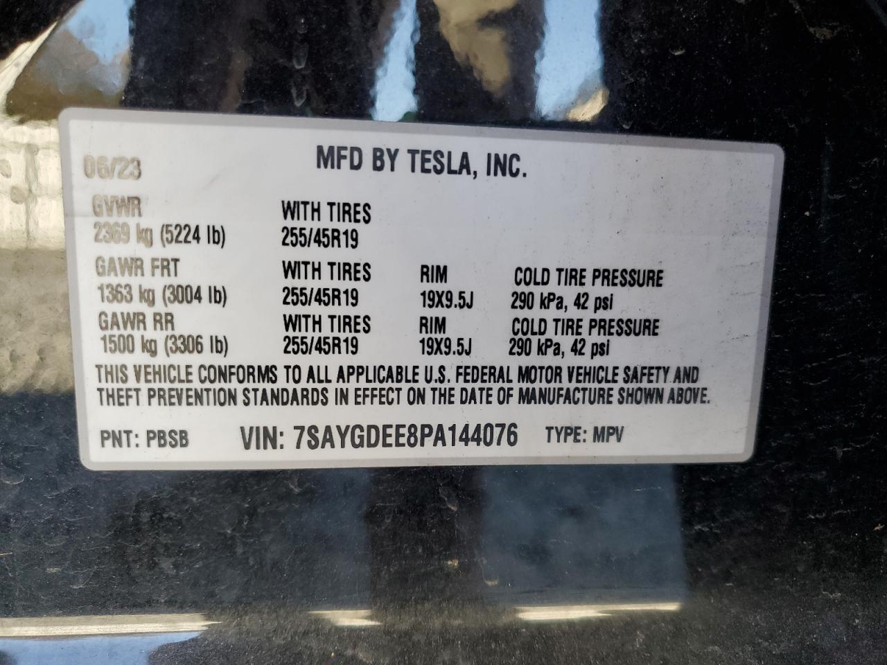2023 TESLA MODEL Y