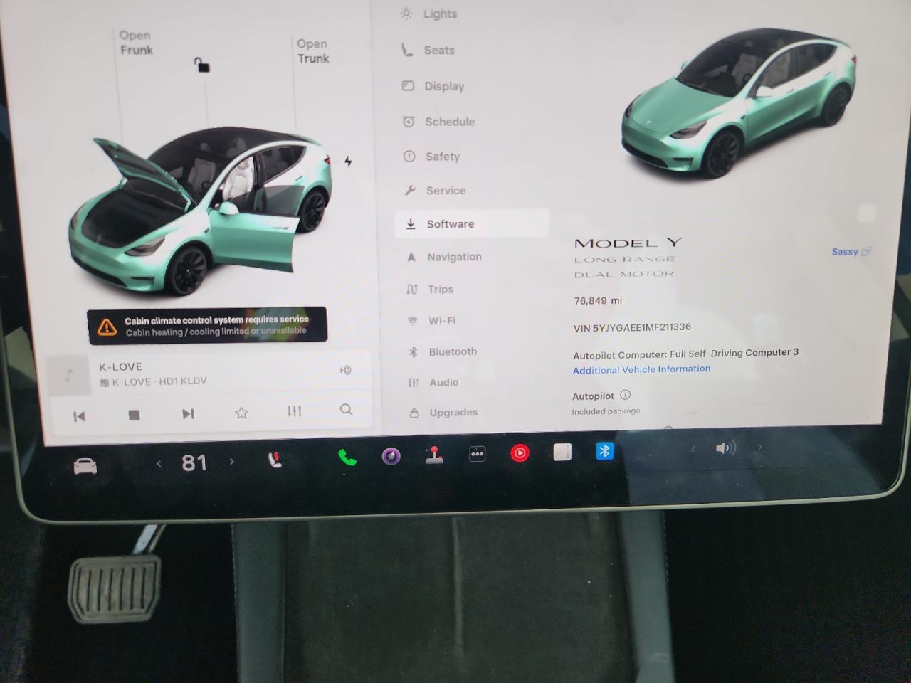 2021 TESLA MODEL Y