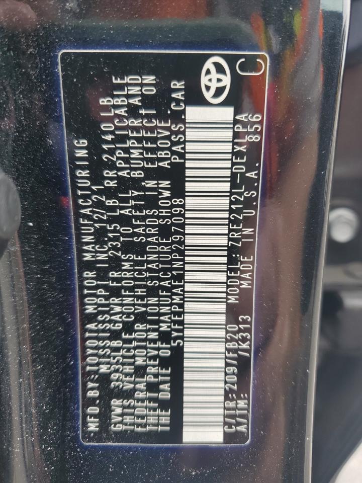 2022 TOYOTA COROLLA