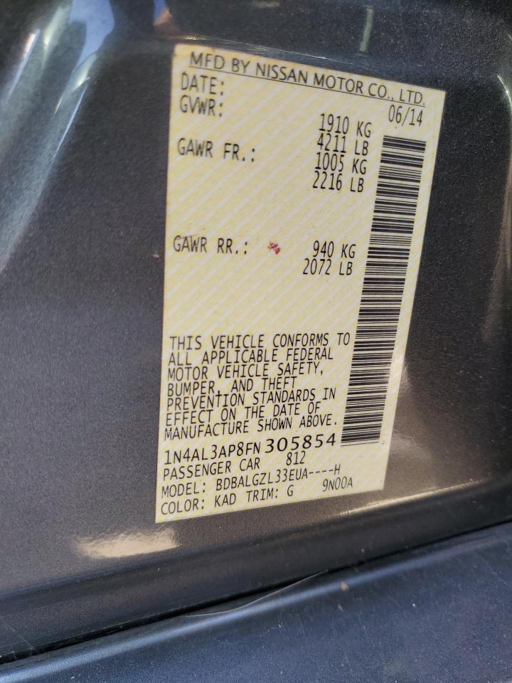 2015 NISSAN ALTIMA