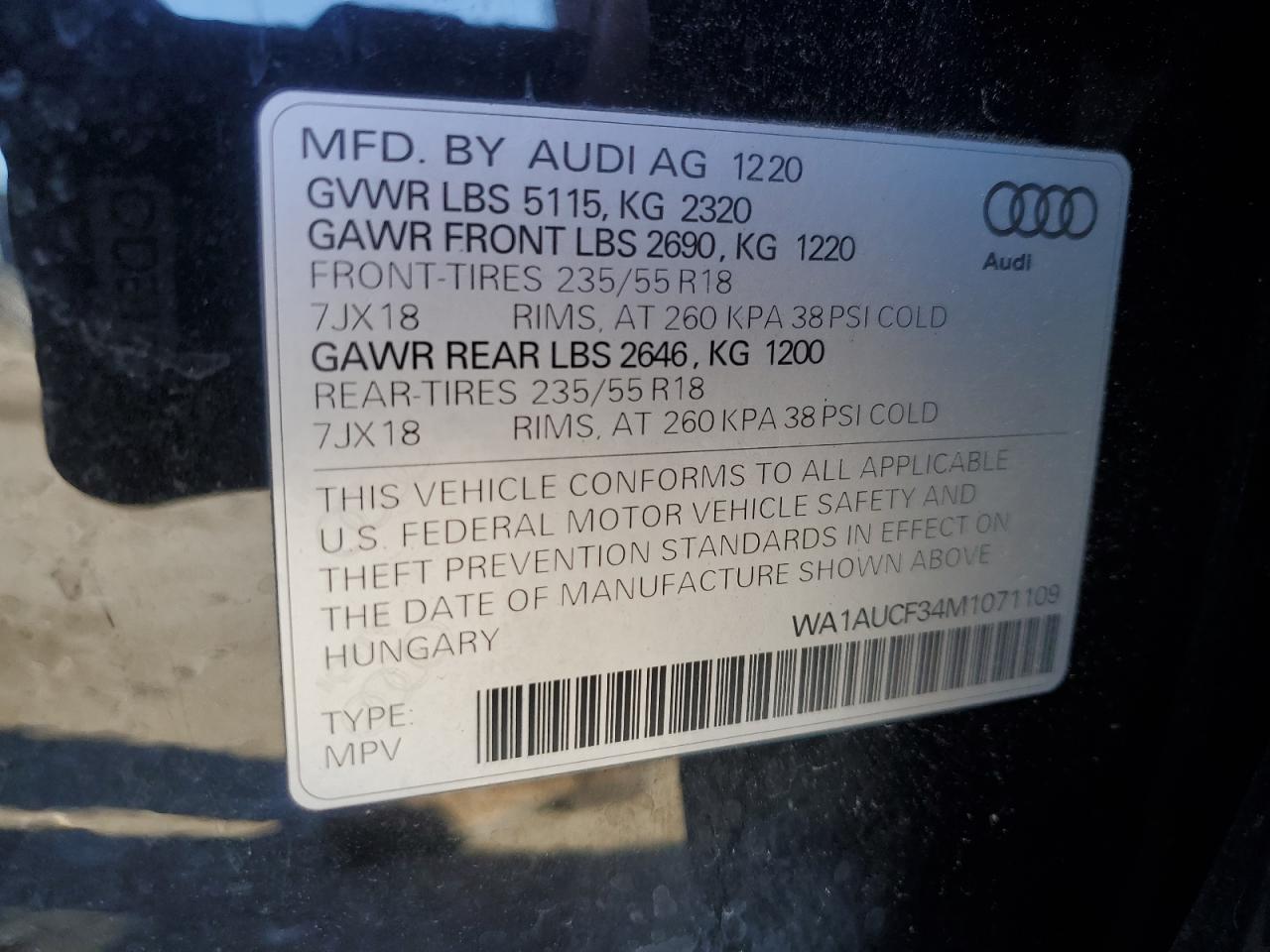 2021 AUDI Q3