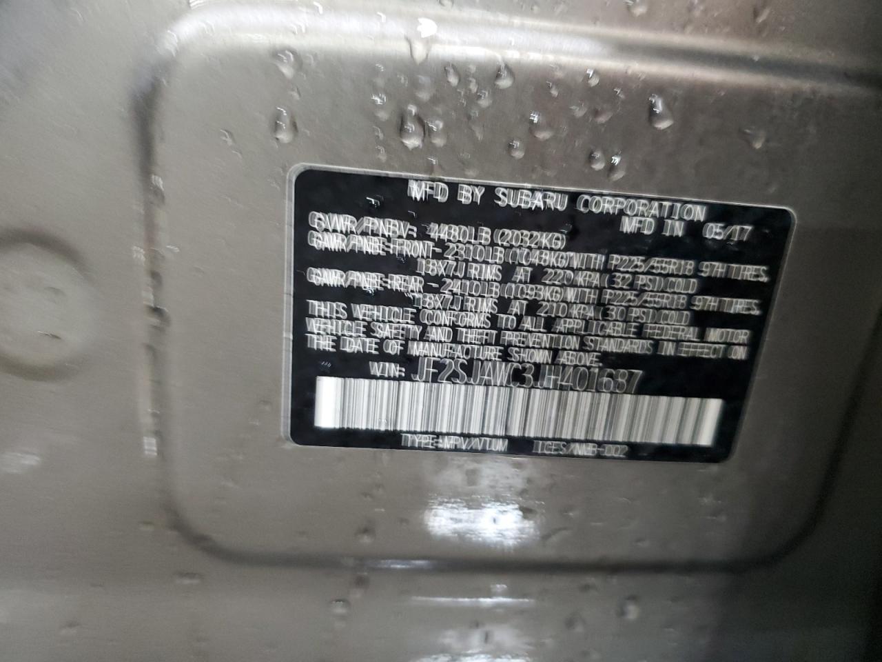 2018 SUBARU FORESTER