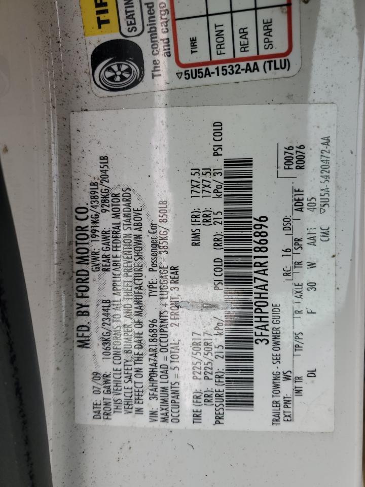 2010 FORD FUSION