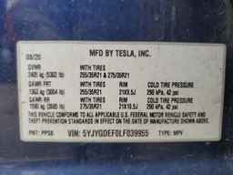 2020 TESLA MODEL Y