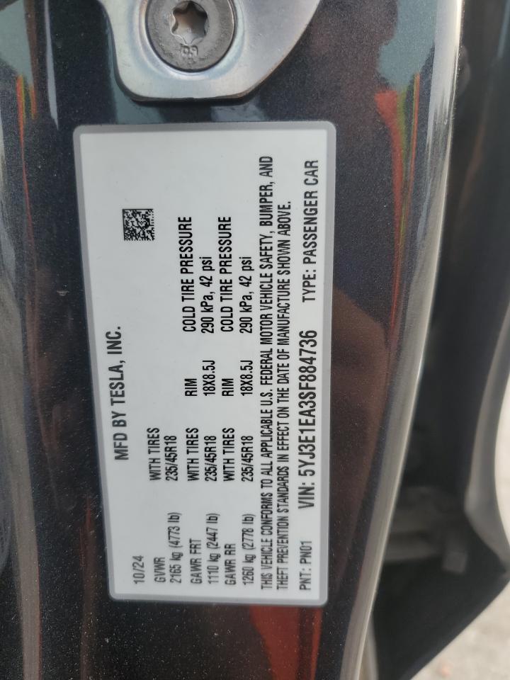 2025 TESLA MODEL 3