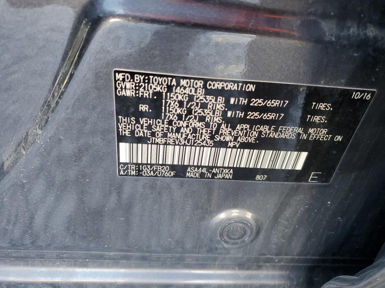 2017 TOYOTA RAV4
