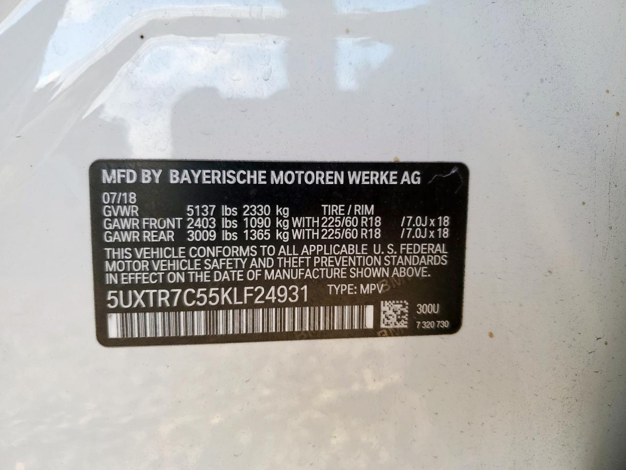 2019 BMW X3