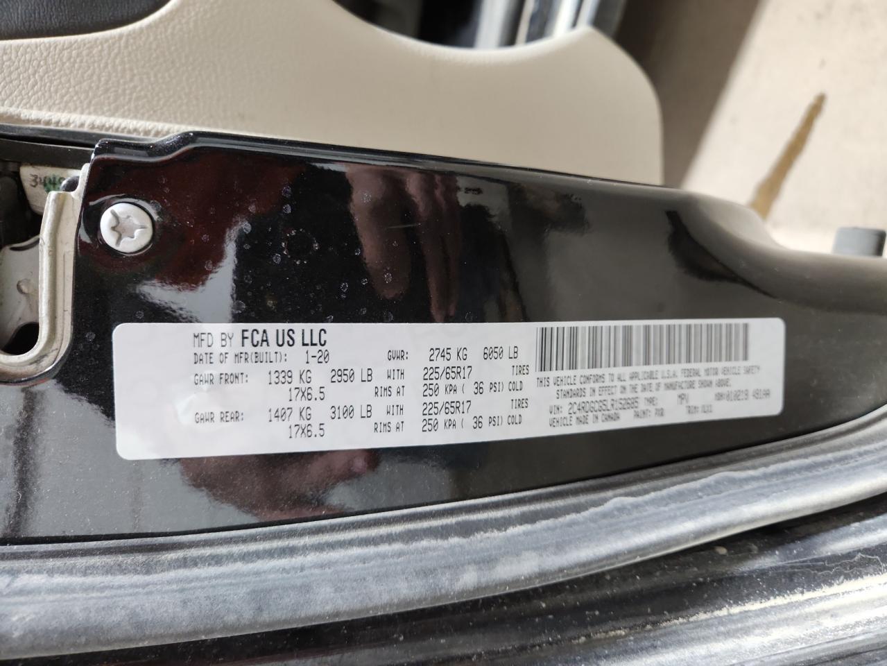 2020 DODGE GRAND CARAVAN