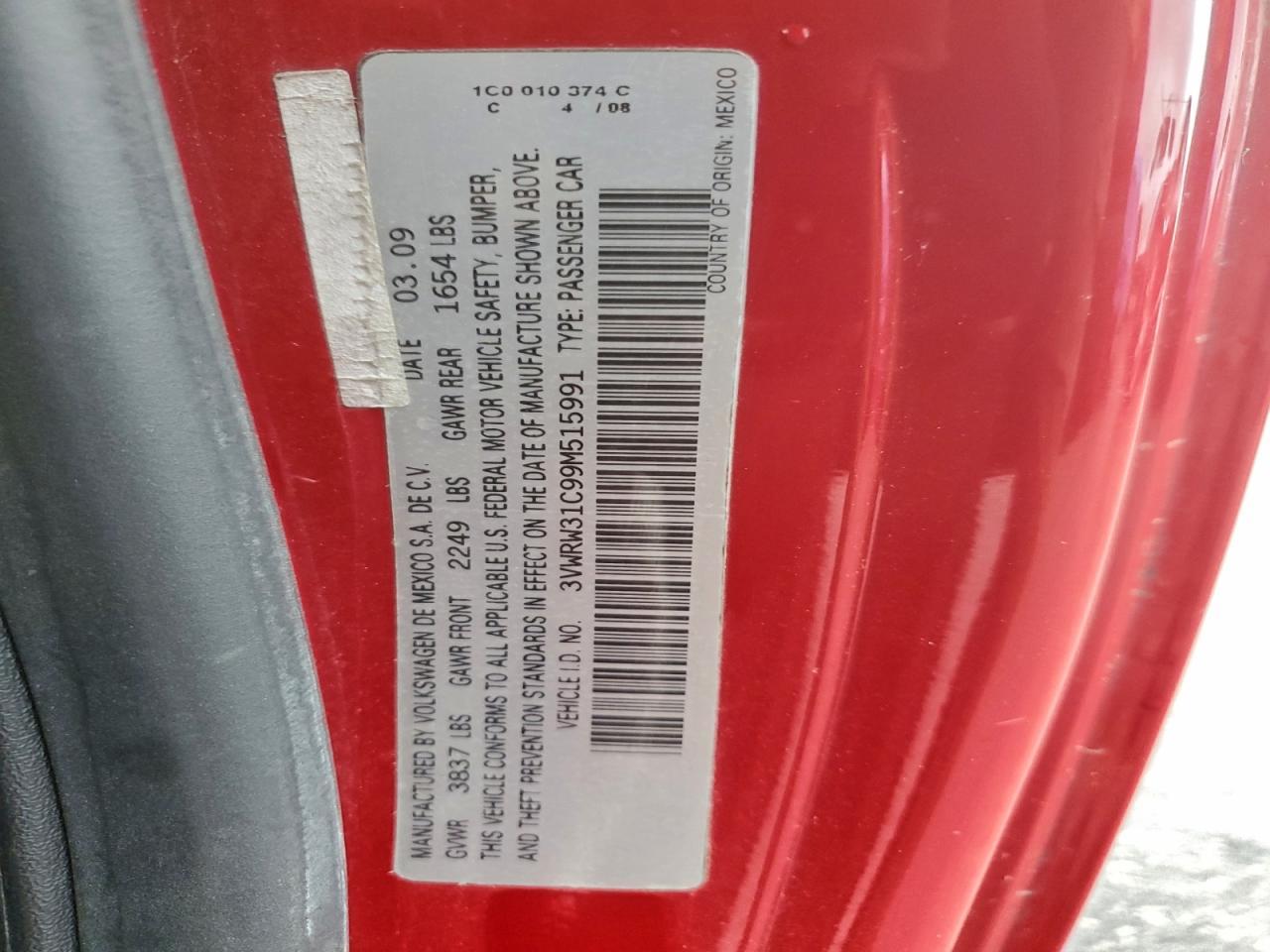 2009 VOLKSWAGEN Beetle