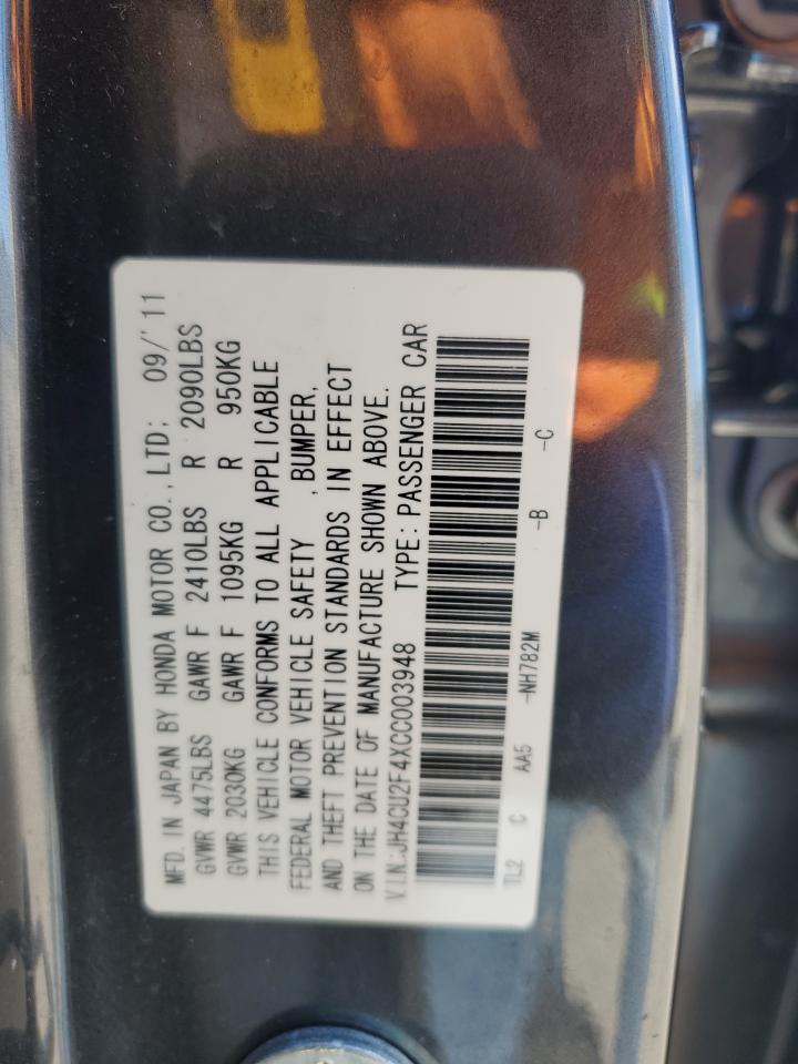 2012 ACURA TSX