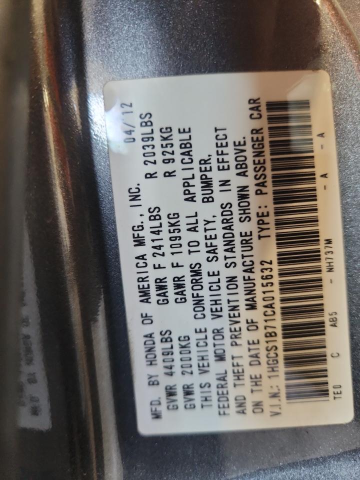 2012 HONDA ACCORD