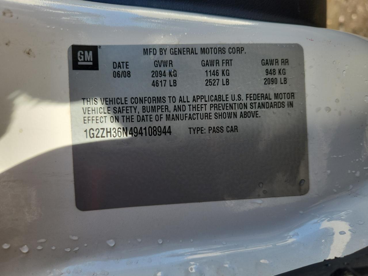 2009 PONTIAC G6