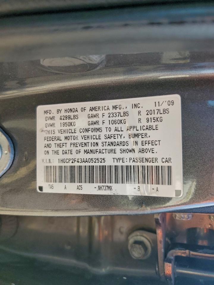 2010 HONDA ACCORD