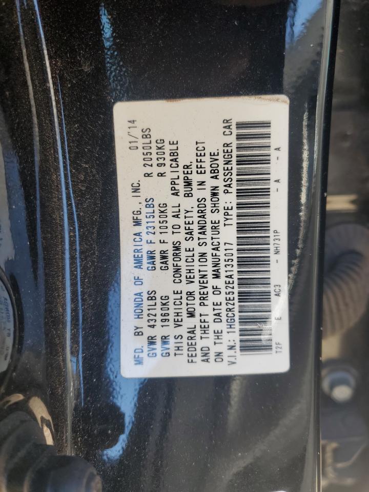 2014 HONDA ACCORD