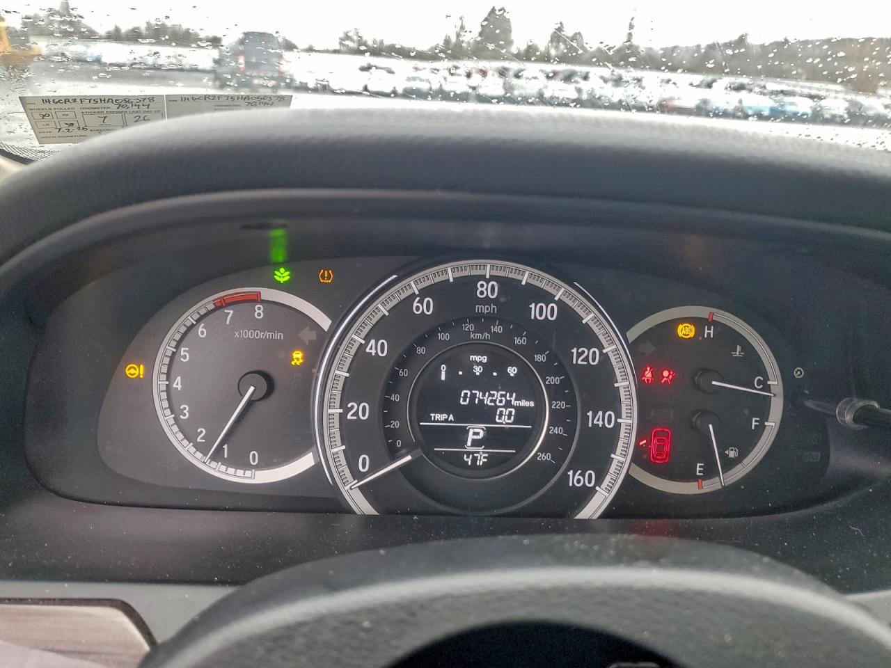 2017 HONDA ACCORD
