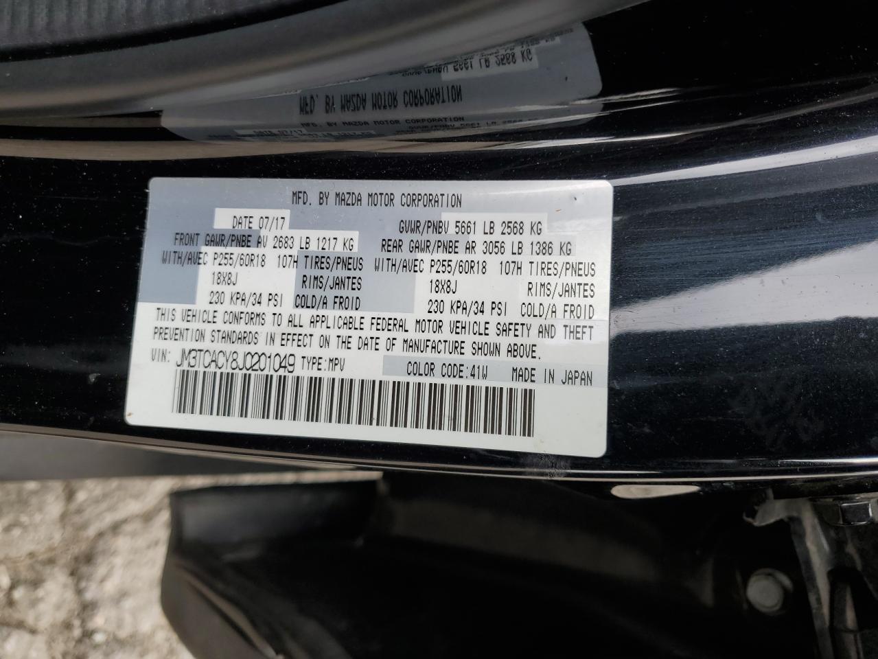 2018 MAZDA CX-9
