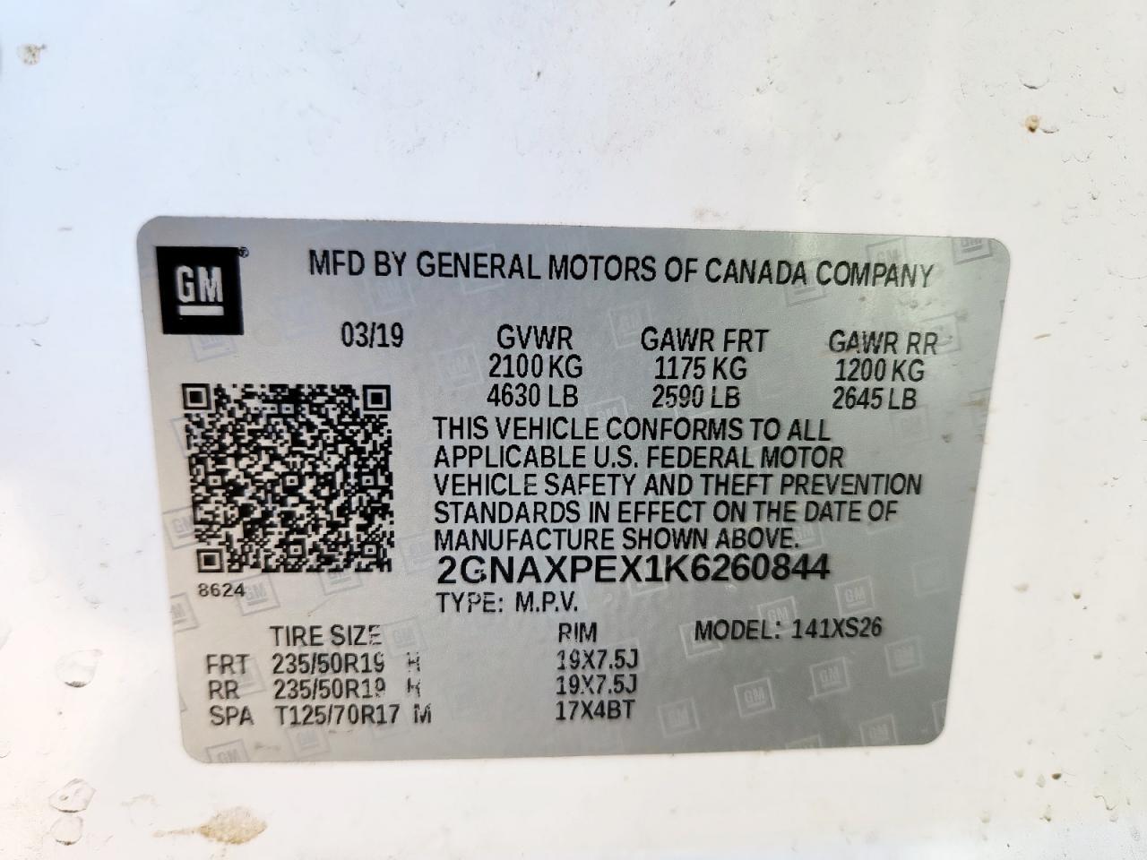 2019 CHEVROLET EQUINOX