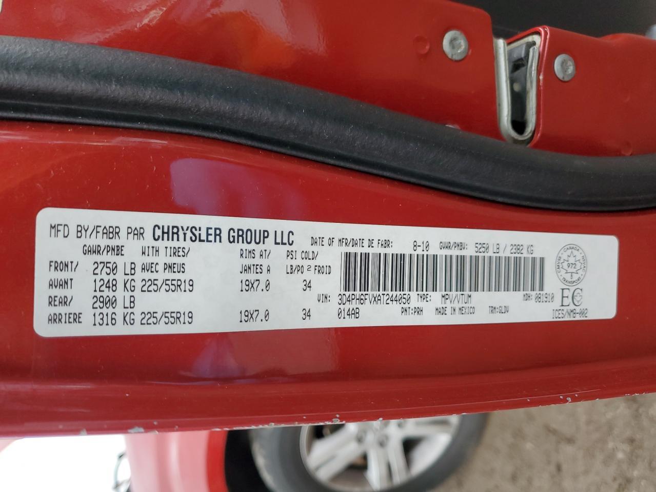 2010 DODGE JOURNEY
