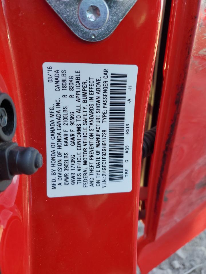 2016 HONDA CIVIC