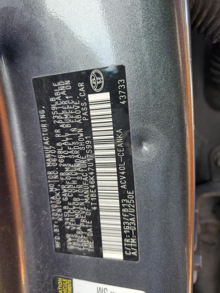 2007 TOYOTA CAMRY