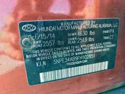 2015 HYUNDAI SONATA
