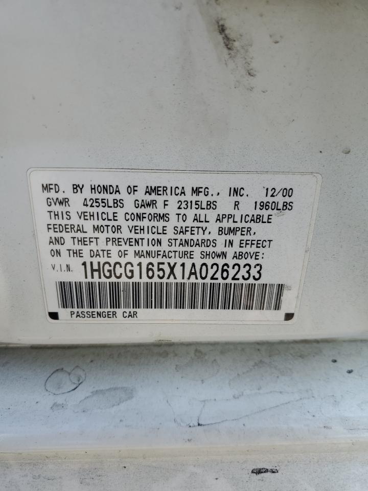 2001 HONDA ACCORD