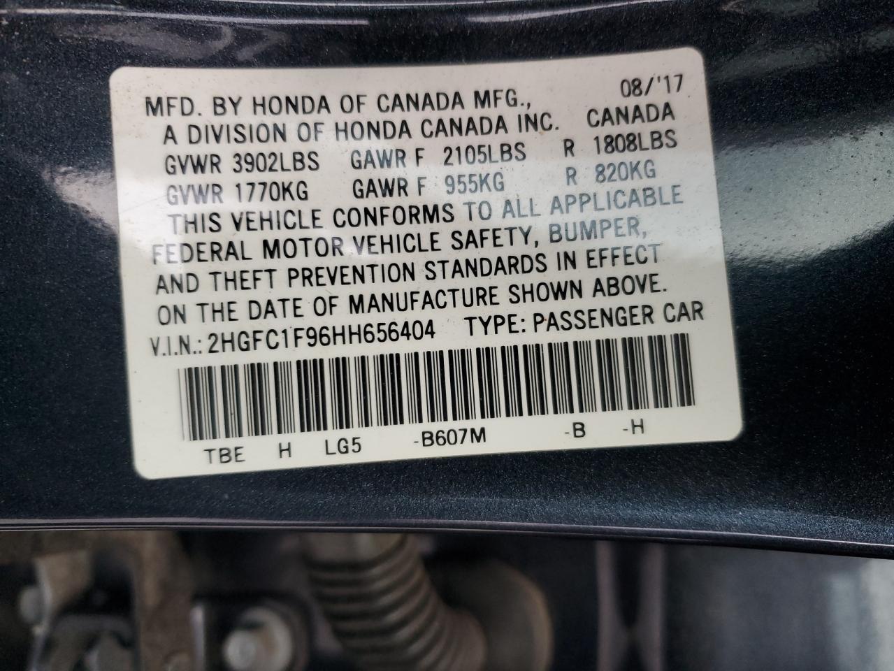 2017 HONDA CIVIC