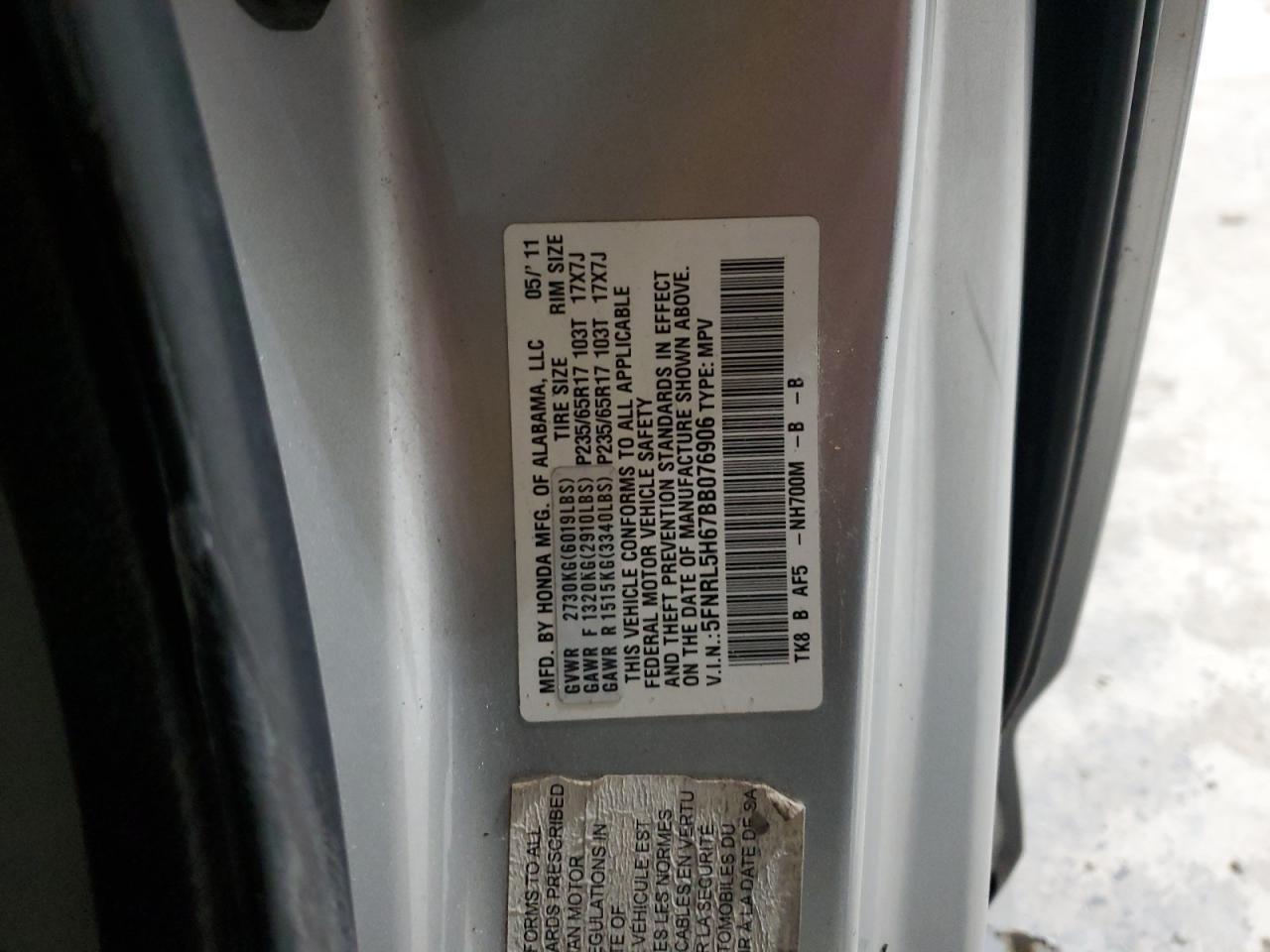 2011 HONDA ODYSSEY
