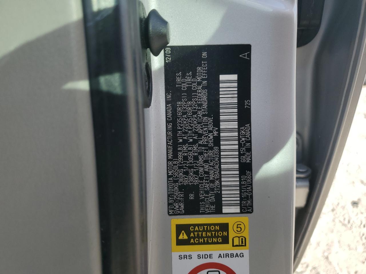 2010 LEXUS RX 350