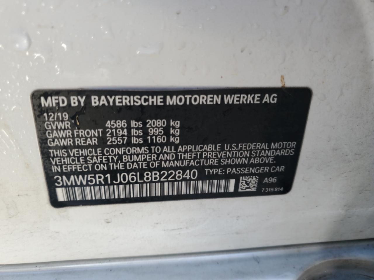 2020 BMW 3 SERIES