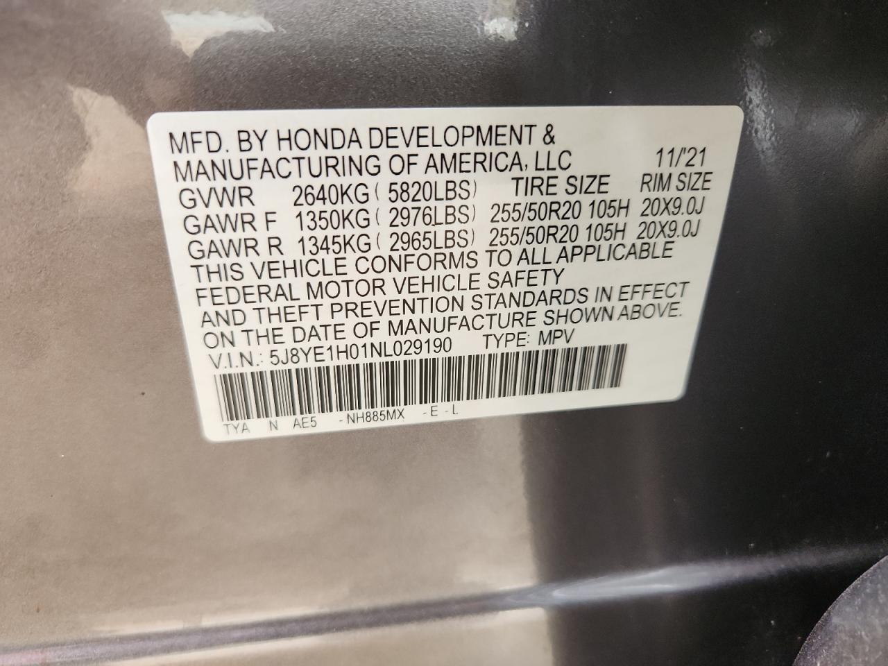 2022 ACURA MDX
