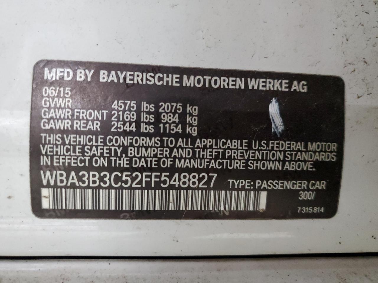 2015 BMW 3 SERIES