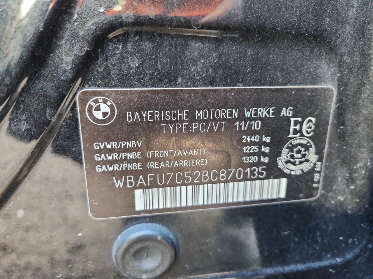 2011 BMW 5 series