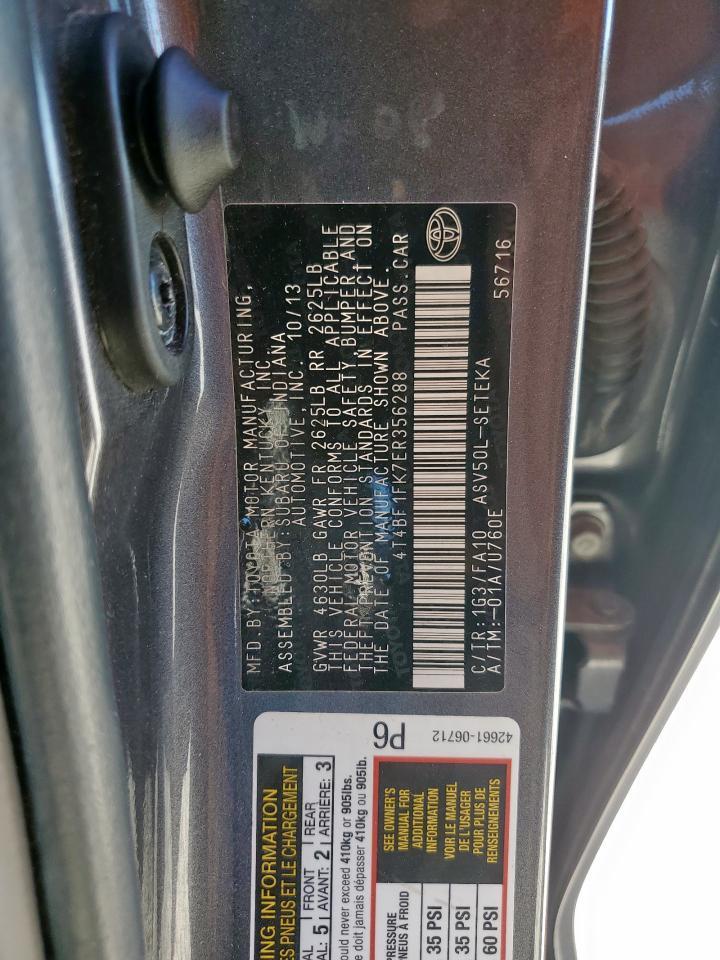 2014 TOYOTA CAMRY