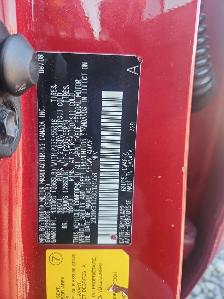 2009 LEXUS RX 350
