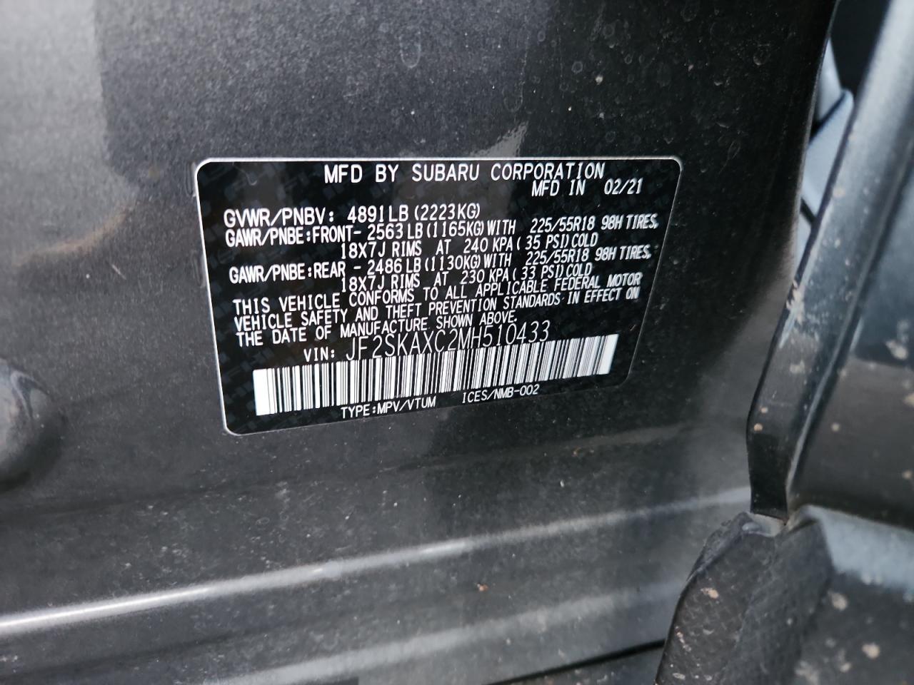 2021 SUBARU FORESTER