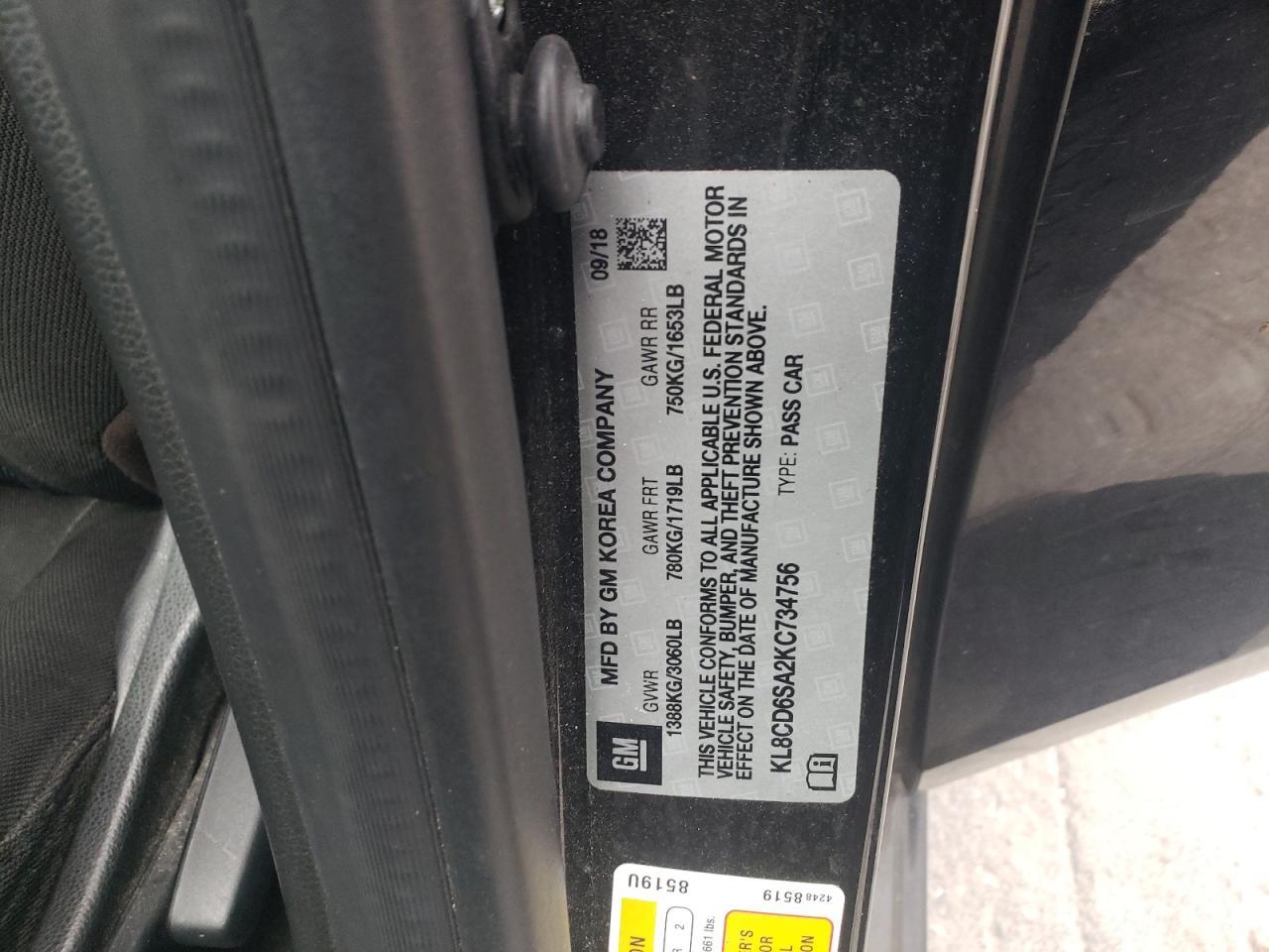 2019 CHEVROLET Spark