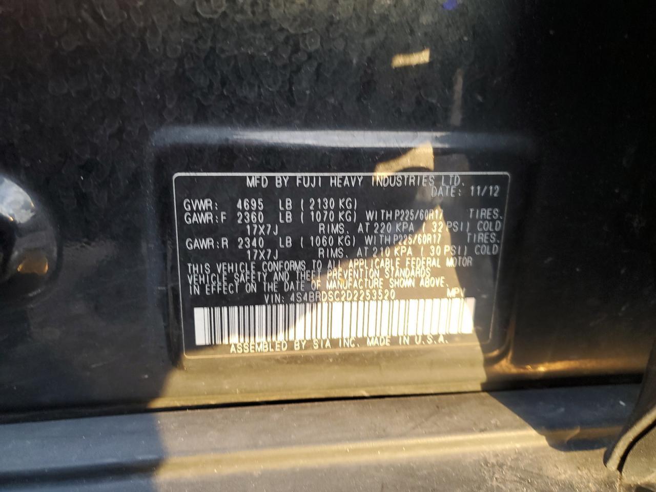 2013 SUBARU Outback