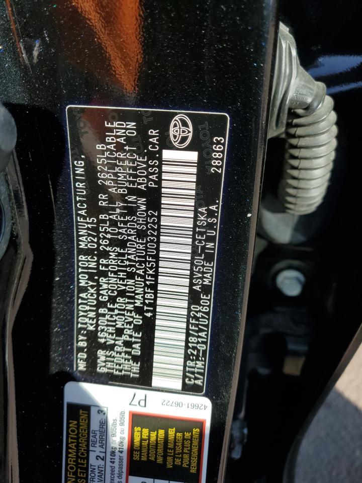 2015 TOYOTA CAMRY
