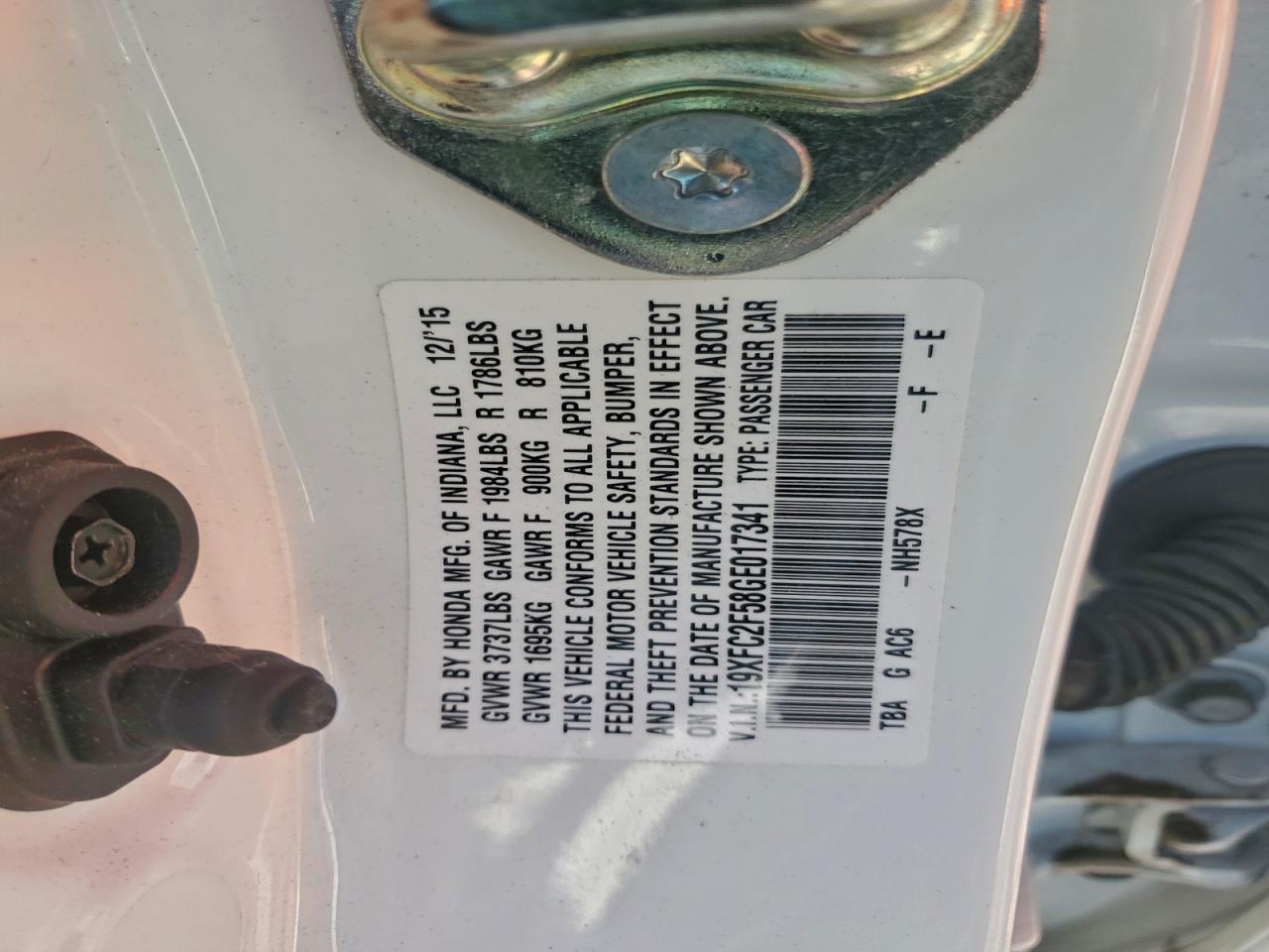 2016 HONDA CIVIC