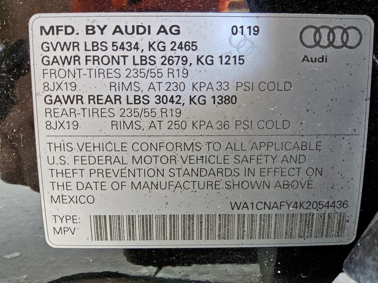 2019 AUDI Q5