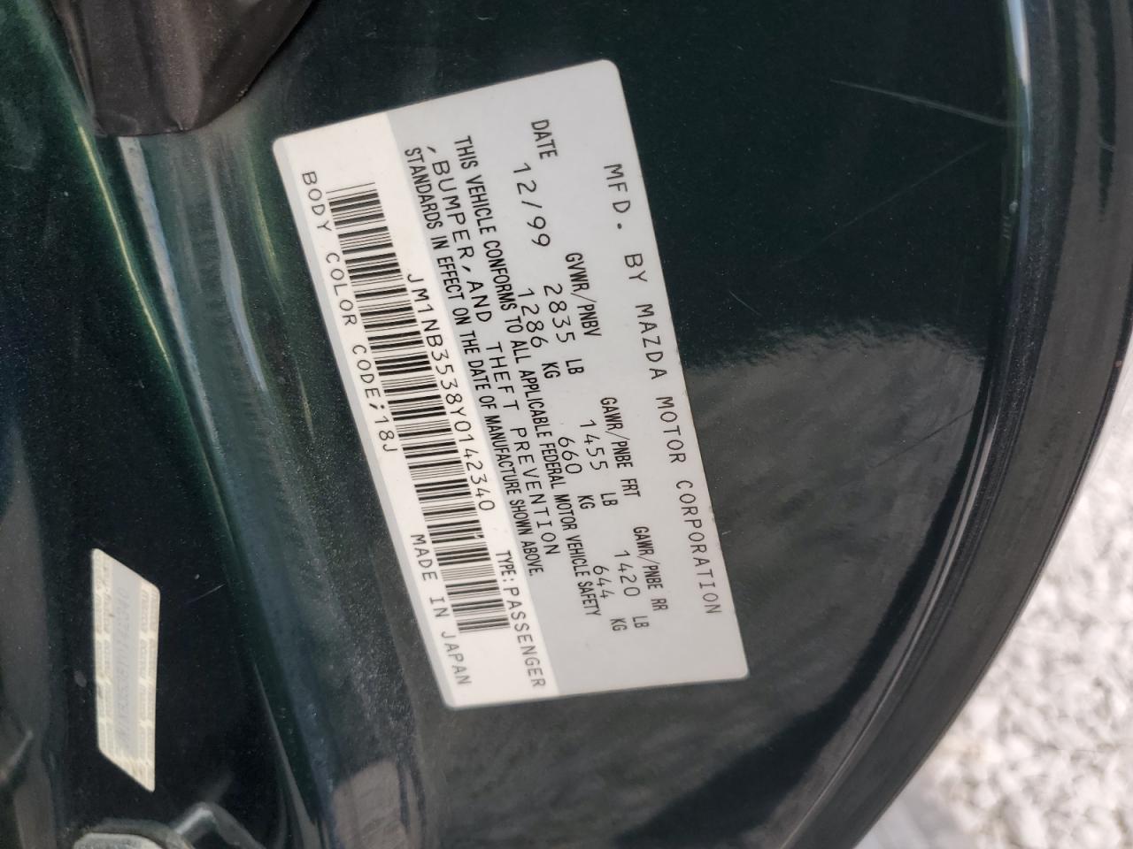 2000 MAZDA MX-5 Miata