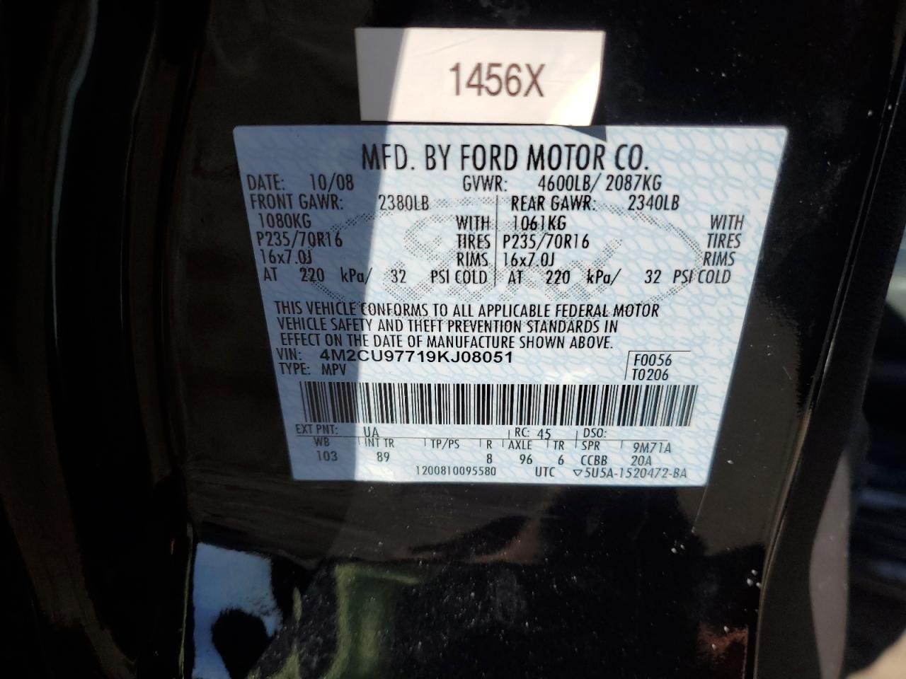 2009 MERCURY Mariner