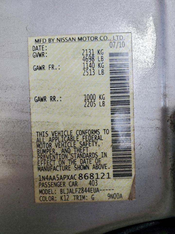 2010 NISSAN Maxima