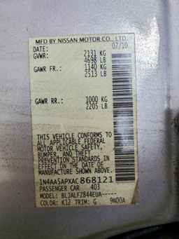 2010 NISSAN Maxima