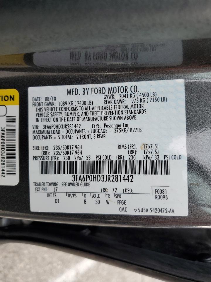 2018 FORD FUSION